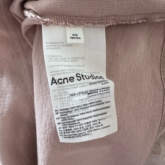Acne Women's Dusty Pink Layered Top - Picture 3 of 4